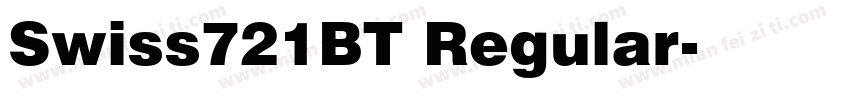 Swiss721BT Regular字体转换